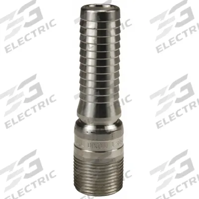 DIXON VALVE & COUPLING Barbed Hose Fitting: For 1 1/2 in Hose I.D., Hose Barb x NPT - 316 Stainless Steel Multipurpose (Air, Water, Chemical) Rigid Barbed Hose Fittings