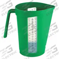 VIKAN Measuring Cup: Dry/Liquid, 67.6 fl oz Capacity, Polypropylene, Green, 5 1/2 in Overall Lg (MPN 60002). Key specifications — Dry/Liquid: Dry; Material: Polypropylene; Color: Green; Brand: VIKAN; NSF Certified: No; Graduation Subdivisions: 5 oz.