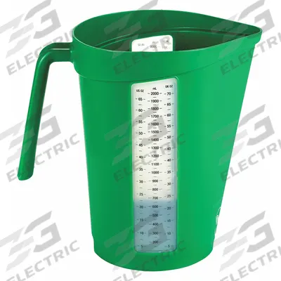 VIKAN Measuring Cup: Dry/Liquid, 67.6 fl oz Capacity, Polypropylene, Green - Plastic Measuring Cups