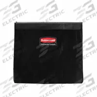 RUBBERMAID COMMERCIAL PRODUCTS Replacement Liner: 1881783, 35 1/2 in x 22 3/8 in x 27 1/4 in, Black. Key specifications — Color: Black; Material: Vinyl; Brand: RUBBERMAID COMMERCIAL PRODUCTS; Includes: Color Coded Ribbons; Manufacturer Part Number: 1881783; For Use With: Removable Liner Basket Trucks.
