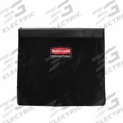RUBBERMAID COMMERCIAL PRODUCTS Replacement Liner: 1881783, 35 1/2 in x 22 3/8 in x 27 1/4 in, Black. Key specifications — Color: Black; Material: Vinyl; Brand: RUBBERMAID COMMERCIAL PRODUCTS; Includes: Color Coded Ribbons; Manufacturer Part Number: 1881783; For Use With: Removable Liner Basket Trucks.