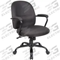 APPROVED VENDOR Office Chair: Black, Fabric Material, 21 in Back Ht, 20 in Seat Wd, Black Frame (MPN 6GNN8). Key specifications — attr982877: Black; attr982865: Black; attr982870: APPROVED VENDOR; attr982901: Black.