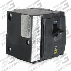 SQUARE D Miniature Circuit Breaker: 90 A, 120/240V AC, Three Phase, 10kA at 120/240V AC, 3 Poles (MPN QOB3901021). Key specifications — Phase: Three; Amps: 90 A; AC Voltage Rating: 120/240V AC; Max. AIR Rating: 10kA at 120/240V AC; For Use With: Square D NQOD Panelboards; Brand: SQUARE D.