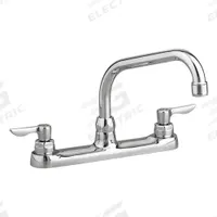 AMERICAN STANDARD Straight Kitchen Faucet: Monterrey, Cast Brass, Widespread, Deck, 3 Mounting Holes (MPN 6408170.002). Key specifications — Series: Monterrey; Brand: AMERICAN STANDARD.