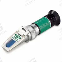 VEE GEE Refractometer: Battery Acid Specific Gravity/Ethylene Glycol/Propylene Glycol, +/-0.01, Auto (MPN 43062). Key specifications — Brand: VEE GEE; Accuracy: +/-0.01; Automatic Temperature Compensation Included: Automatic; Resolution: 0.01; Test Parameters: Propylene Glycol.