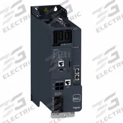 SCHNEIDER Variable Frequency Drive: In Phase Three, Out Phase Three, 1 hp, IP21, No Bypass, Machine (MPN ATV340U07N4S). Key specifications — Style: Compact; Color: Black/Green; Output Phase: Three.