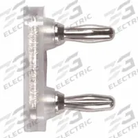 POMONA Double Banana Plug: 1 3/8 in Lg, 15 A Max Current Measurement, 60 V Max Volt Measurement (MPN 5145). Key specifications — Manufacturer Part Number: 5145; Body Material: Brass; Brand: POMONA; Color: Clear.