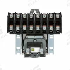 SQUARE D Lighting Magnetic Contactor: 8 Poles, 277V AC, 30 A, Electrically Held (MPN 8903LO80V04). Key specifications — attr948947: SQUARE D.