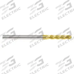 APPROVED VENDOR Ball End Mill: Carbide, TiN Coated, 4 Flute, 5/8" Mill Dia, 2-1/4" LOC, 5" OAL (MPN 226-001071)
