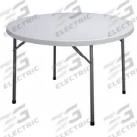 APPROVED VENDOR Folding Table: Round Table Shape, Gray Tabletop, 29 in, 60 in Overall Dia, Textured (MPN 12F628). Key specifications — attr1035217: Gray; attr1035250: Gray; attr1035202: APPROVED VENDOR.