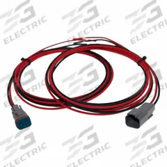 SPEED WIRING PRODUCTS Mini Connector: Deutsch DTM, 2 Poles, 72 in Wire Lead Lg, 7.5 A, 50V DC (MPN HF-02-7272). Key specifications — Wire Type: TXL Thin-Wall Cross-Linked Automotive Wire (SAE-J1128); Brand: SPEED WIRING PRODUCTS; Number of Poles: 2; Voltage Rating: 50V DC; Wire Jacket Material: Cross-Linked Polyethylene; Current Rating: 7.5 A; Wire Color: Black; Kit Contents - Description: (1) Receptacle with Male Contacts.