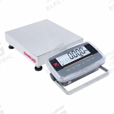 OHAUS Industrial Bench Scale: 10 in x 10 in, IP68/IP69K, Front-Mounted - Compact Bench Scales