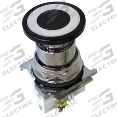 EATON Emergency Stop Push Button: Non-Illuminated, Mushroom Head Profile, Metallic, 30 mm, 2NC (MPN 10250T4B60-3X). Key specifications — Brand: EATON; Action: Maintained/Momentary/Momentary; Series: 10250T; Push Button Material Type: Metallic.