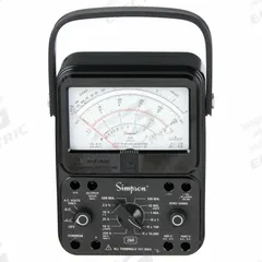 SIMPSON ELECTRIC Analog Multimeter: 1,000 V Max AC Volt Measurement, 1,000 V Max DC Volt Measurement (MPN 260-8). Key specifications — Brand: SIMPSON ELECTRIC.