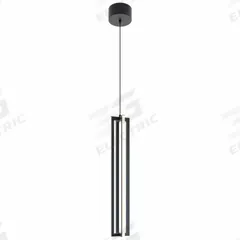 AFX INC. LEDPendant: 4 in Dia, 24 in Ht, Black, 2,400 lm, 3000K, 25 W, 120V AC, Dimmable (MPN CSSP24L30D1BK). Key specifications — Voltage: 120V AC; Brand: AFX INC.; Color Temperature: 3000K; Dimmable: Yes; Housing Finish/Color: Black.
