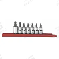 GEARWRENCH Socket Bit Sets: 1 - 25 Pieces, 3/8 in Drive Size, 7 Pieces, Fixed Insert, SAE (MPN 80586). Key specifications — attr1216280: Fixed Insert; attr1216283: GEARWRENCH; attr1225718: 1/8 in to 3/8 in; attr1227491: 3/8 in.