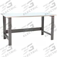 BENCHPRO Workbench: Adj Ht, Plastic, 72 in x 30 in, 1,600 lb Overall Load Capacity, Gray (MPN RE3072). Key specifications — Brand: BENCHPRO.