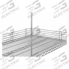 INSTOCK Wire Shelf Ledges: 24 in x 1 in x 4 in, Steel (MPN GRJL24N-4C). Key specifications — Material: Steel; Color: Silver; Finish: Chrome; Brand: INSTOCK; Ledge Size: 72 in.