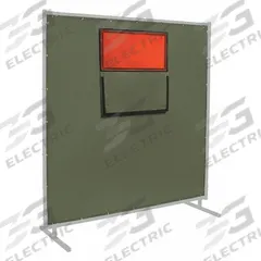 STEINER Welding Curtain with Window: Cotton Duck, 6 ft Ht, 6 ft Wd, Olive Green (MPN 301-338F-6X6). Key specifications — Brand: STEINER; Curtain Material: Cotton Duck.