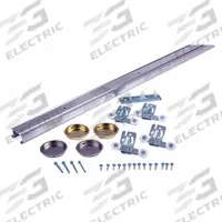 NATIONAL GUARD Track Kit: 70 1/2 in Lg, 2 in Wd, 1 in Ht, 75 lb Max Wt, Top (MPN SLAL-75-BP-72). Key specifications — Product Type: Track Kit; Brand: NATIONAL GUARD; Track Type: Top.