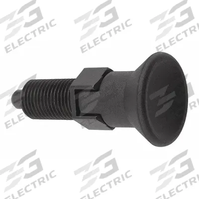 KIPP Indexing Plunger: Locking, Steel, M8x1 Thread - Locking Pull-Knob Indexing Plungers