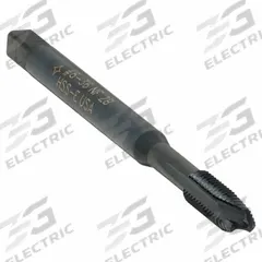 CLEVELAND Spiral Point Tap: #8-36 UNF, 2B, 3 Flute, Plug Chamfer, Black Oxide Cobalt (MPN C86209)