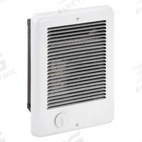 CADET Recessed Electric Wall-Mount Heater: 1000 W/750 W, 240/208V AC, Single Phase, White (MPN CSC152TW). Key specifications — Grille Color: White; Programming Capability: Non-Programmable; Wattage Output: 1000 W/750 W; Voltage, Phase: 208/240V AC, 1-phase; Rough-In Dimensions - H x W x D: 10-1/8 in x 8 in x 4 in; Nominal Voltage - HVAC: 208V AC; Brand: CADET; Phase: Single.
