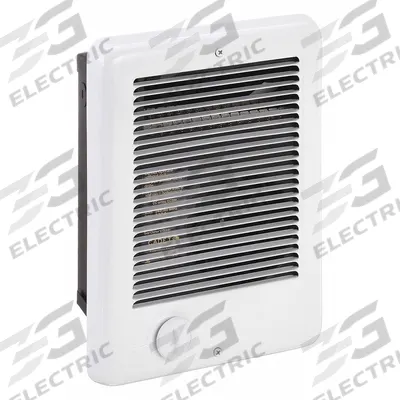 CADET Recessed Electric Wall-Mount Heater: 1000 W/750 W, 240/208V AC, Single Phase - Compact Recessed Electric Wall Heaters