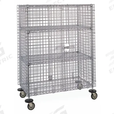 INSTOCK Mobile Security Cart: 60 in Overall Lg, 24 in Overall Wd, 5 3/4 ft Overall Ht - Lab Carts