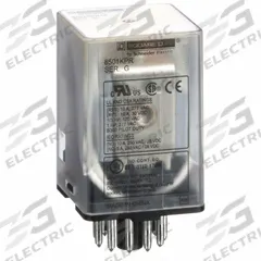 SCHNEIDER General Purpose Relay: Socket Mounted, 10 A Current Rating, 240V AC, 3PDT, B Socket (MPN 8501KPR13V24). Key specifications — Brand: SCHNEIDER; Base Type: Octal; Mounting Style: Socket; Pin Shape: Round; Electrical Connection: 11-Pin Terminal; Manufacturer Part Number: 8501KPR13V24; Series: Square D 8501K Series.