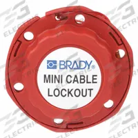 BRADY Cable Lockout: Retractable, Includes Cable, Steel, 8 ft Cable Lg, Red, Cable Included (MPN 50940). Key specifications — Body Material: Polypropylene; Resistance Properties: Corrosion Resistant; Includes Cable: Yes; Cable Color: Red; Cable Material: Steel; Cable Material Finish: Vinyl; Brand: BRADY; Includes Cable_Table: Cable Included.