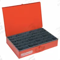 Compartment Drawer: 18 3/8 in x 12 1/2 in x 3 1/8 in, 3 1/16 in x 17 1/2 in x 1 7/8 in, 12 Dividers (MPN 099-17-S1158). Key specifications — Color: Red; Compartment HxWxD: 3 in x 17-1/2 in x 1-7/8 in; Number of Compartments: 6 to 18; Removable Dividers: Yes; Compatible Manufacturer Model Number: 303-95-D952; Brand: DURHAM MFG.