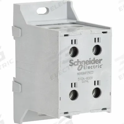 SCHNEIDER Enclosed Power Distribution Block: Finger-Safe, Lug - Finger-Safe Blocks with Lugs