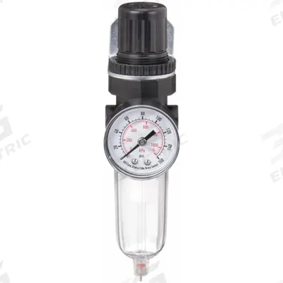 SPEEDAIRE Filter-Regulator: Miniature Series, 1/4 in NPT, 14 cfm, 5 micron, 5 psi to 125 psi - Speedaire FRL Air Filter/Regulators