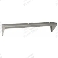 ADVANCE TABCO Wall Shelf: 48 in x 11 in x 9 in, 11 in x 11 in, 300 lb Load Capacity, Aluminum, Satin (MPN WS-KD-48-GR). Key specifications — Material: Aluminum; Standards: NSF; Finish: Satin; Brand: ADVANCE TABCO.