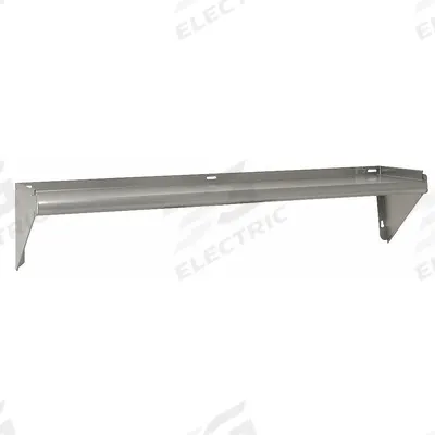 ADVANCE TABCO Wall Shelf: 48 in x 11 in x 9 in, 11 in x 11 in, 300 lb Load Capacity, Aluminum - Stainless Steel Solid Wall-Mount Shelving