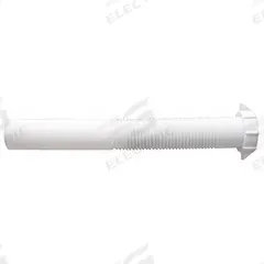 APPROVED VENDOR Tailpiece: Plastic, White, 1 1/2 in Nominal Pipe Size, 12 in Overall Lg, Slip (MPN 1PPC6). Key specifications — Includes: Nut and Washer; Brand: APPROVED VENDOR; Material: Plastic; Connection Type: Slip.