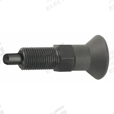 KIPP Indexing Plunger: Nonlocking, Steel, 3/8"-24 Thread - Extended-Pin Pull-Knob Indexing Plungers