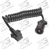 REESE Trailer Adapter With Coil Cable: 7-Way Blade, 5-Way Flat, Plastic, 72 in Overall Lg, 1 in Ht (MPN 85360)