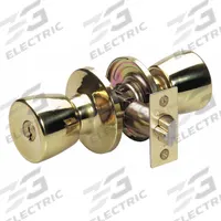 MASTER LOCK Door Lockset: Office Knob Locksets, Brass (MPN TU0103KA4S). Key specifications — Lockset Style: Tulip.