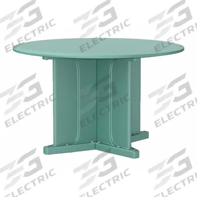 CORTECH Table: 29 in Overall Ht, 48 in Overall Dia, No Game Top, Ballast Accepted - Round X-Base Tables