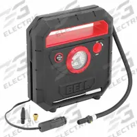 BELL Programmable Tire Inflator: 150 psi Max Air Pressure, 0 psi Min Air Pressure, 2 ft Hose Lg (MPN 22-1-33000-8). Key specifications — Includes: Needle; Housing Material: Plastic; Brand: BELL.