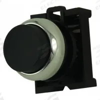 EATON Extended Push Button: Black, 22 mm Mounting Size, Metallic, Momentary (MPN M22M-DH-S). Key specifications — Brand: EATON; Action: Momentary; Series: M22; Push Button Material Type: Metallic.