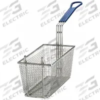 Fryer Basket: Rectangle, Coated Handle, 5 3/4 in Overall Dp, 25 1/2 in Overall Ht, 428. Key specifications — Handle Type: Coated; Manufacturer Part Number: 428; Material: Mesh Nickel Plated Steel; Shape: Rectangle; Brand: TABLECRAFT PRODUCTS COMPANY.