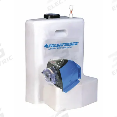 PULSAFEEDER Integrated Tank System: 15 gal, Polyethylene Tank - Feed Tanks for Chemical Metering Pumps