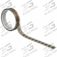 TAPECASE Cloth Tape: Disc, 1/2 in Dia, 4.7 mil Thick, Silicone, Polyethylene Coated Cloth, Brown (MPN 15D590). Key specifications — Series: SG05-03.