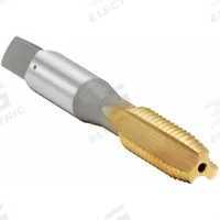 OSG Straight Flute Tap: 5/16"-18 UNC, H3 / 2B-3B, 3 Flute, Plug Chamfer, TiN Coated High Speed Steel (MPN 1170705)