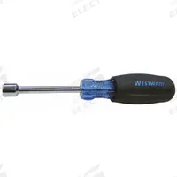 WESTWARD Hollow Round Shank Nut Driver: Straight, SAE, Without Magnetized Tip, Std, 1/4 in Tip Size (MPN 10J288). Key specifications — attr1214485: Round; attr1214505: WESTWARD.