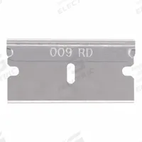 PACIFIC HANDY CUTTER, INC Razor Blade: 1 9/16 in Blade Lg, 25/32 in Blade Wd, Steel, 100 PK (MPN RB009). Key specifications — attr307708: 4MUW6; attr307711: Steel; attr307707: No; attr324888: PACIFIC HANDY CUTTER, INC.