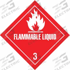 TAPECASE DOT Container Label: Flammable Liquid, 4 in x 4 in, 4 in Label Ht, 4 in Label Wd, 500 PK (MPN 16U813). Key specifications — Brand: TAPECASE; Message: Flammable Liquid.